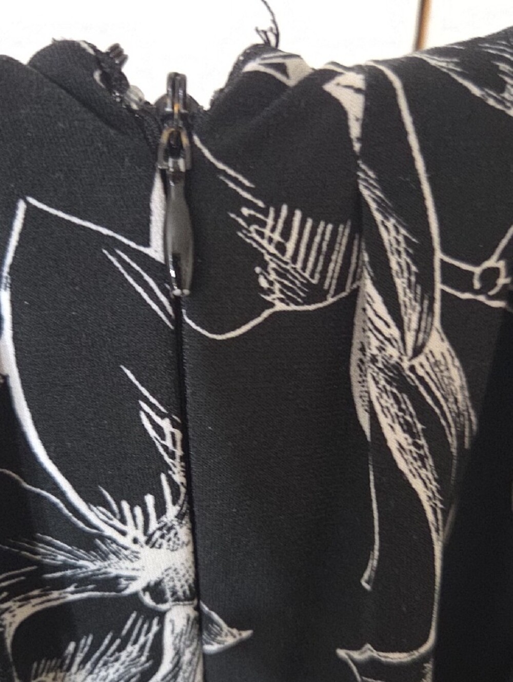 White House Black Market ,Black Floral Halter Maxi Dress - Picture 8 of 9
